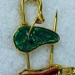 Golfer Putting Green Golf Bag Jewelry Kilt Pin Brooch Metal Enamel Colorful Photo 2