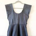 Lorick Dress Pleated Gray Navy Career Size 2‎ Gossip Girl Professional Lawyer Photo 6