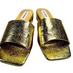 Steve Madden Women’s Amir Gold Foil Slide Sandals, Size 6M Photo 2