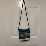 Beautiful Ecuador Turquoise Bead Printed Cross Body Bag Blue Photo 1