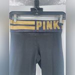 Victoria's Secret Pink victoria secret woman's XS black and gold, blue‎ yoga pants Photo 3