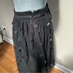Moulinette Soeurs Anthropologie  Effervescent Tulle Skirt 0 Petite Black Sequins Photo 3