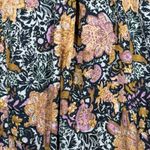 Free People  Kimono Women Small Black Orange Floral Topper Flower Hippie Bohemian Photo 5