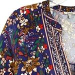 JODIFL Dark Floral Peasant Maxi Dress Photo 9