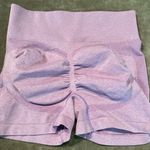 BOOTY LIFT Stretch Lavender Workout Shorts Purple Size L Photo 3