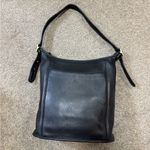 Coach Vintage 9060 Duffle Black Leather Shoulder Bag Hobo - Excellent Condition Photo 2
