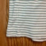 Sonoma  Y2K Cropped Green Yellow Striped Tee Shirt Womens XLarge Photo 4