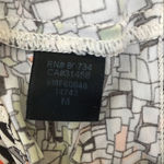 BCBGMAXAZRIA Strappy Geometric Floral Print Sheath Dress V Neck Womens S… Photo 4