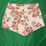We The Free High Waist Cream and Orange Floral Shorts size 26 Photo 2