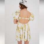 For Love & Lemons Serafina lemon puff sleeve dress NWT( exclusive for V.S,)π Photo 2
