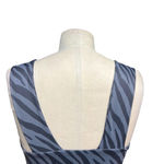 Allfenix Bandeau Sports Bra Tiger Animal Print Stretch Gray Black Size Medium Photo 6