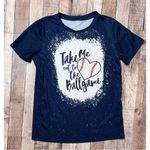 Blue Speckled Take Me Out to the Ballgame Graphic T Photo 1