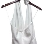 Amanda Uprichard  Mezcal Crepe Halter Neck Dress White Ivory Women’s Size S Photo 6