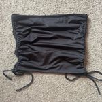 Forever 21 black cropped tube top with ties on the side size medium Photo 1