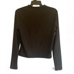 Divided H&M Pickaboo Cutout Top Black Ribbed Women L Croquette Girl Y2K Boho EUC Photo 1