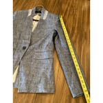 Veronica Beard  Orchid Chambray Upcollar Jacket dickey linen blazer Size 6 Photo 10