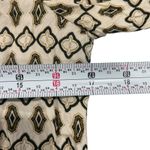 Kori America Dress Size Small Long Bell Sleeve Bohemian Black Tan Geometric Photo 5