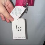 NWT‎ Lena Gabrielle Fringe Leather Jacket Barbie Pink with Grommets Size 2 Photo 5