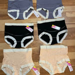 Maternity High Waisted Over The Bump Full Coverage Briefs Lot Of 6 XL NWT Black Photo 0