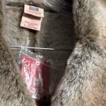 Faded Glory  Brown Vest with Plush Fur Accents Photo 6