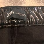 ZARA Black Shiny Leggings Photo 2