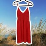 Rebecca Taylor 8 Coral Smocked-Top Sleeveless Dress Photo 1