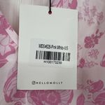 Hello Molly Short Sleeve Pink White Floral Mini Dress V-Neck Women's Size 4 NWT Photo 3