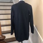 J.Jill Navy Blue Flat Knit Open Cardigan w Hand Pockets Sz XS Photo 2