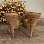 Boston Proper  Braided Platform Heel Sandals NO Size Approx. 6/6.5 Open Toe Boho Photo 8