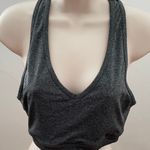 Reebok Raceback Gray Black Athletic Sport Bra, size M Photo 0