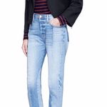 Elizabeth and James women’s Kellan collar black biker jacket size small S Photo 3