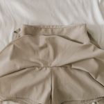 ZARA Tan Belted Tie Mini Skirt Photo 4