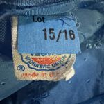 Vintage 70s Prairie Dress Blue Puff Sleeve Floral ILGWU Union Made Size M Photo 2