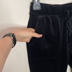 Lou & grey black plush velour patch pocket lounge pants size XS Photo 5