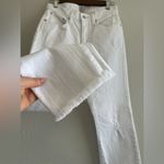 J.Crew  White Slim Boyfriend Raw Hem Jeans Size 25 Photo 10