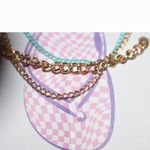 Source Unknown NIP 3 Metal Gold Tone/ Teal Link Chain Trendy Ankle/Anklets Bracelets Photo 1