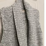 Loft  Women's Open Cardigan Sweater Vest Gray/White‎ XS/S EUC Photo 5