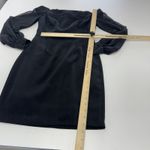 Aidan Mattox  Dress Womens 0 Black‎ Off Shoulder Sheer Long Sleeve Cocktail Party Photo 7