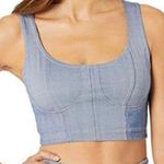 Year of Ours Dolly Denim Blue Bra Top Womens XSmall Size XS Photo 0