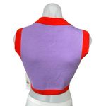Urban Outfitters NEW Purple Red Strawberry Sleeveless Crop Sweater Vest Top Sz M Photo 2