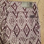 7 For All Mankind π NWT 31 Plum Ikat Cropped Skinny Jeans Plum NEW Photo 4