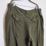  Army Green Linen Joggers Size 18W Sanctuary Green Linen Pants Photo 5