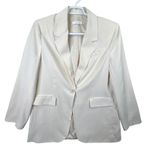 ASTR  THE LABEL Laudine Blazer Jacket Cream L Single Button Classic Neutral Chic Photo 0