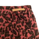 Soft Surroundings Ultimate High Rise Leopard Skinny Ankle Jeans Red Size 6 NEW Photo 7