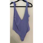 Dippin Daisy's‎ Periwinkle Lavender Plunge Tie Strap High Cut One Piece 1X Purple Photo 1