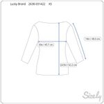 Lucky Brand Sweater Womens XS Blue Knit Aztec Zip Back Fringe Cuffs Zip Detail Photo 7