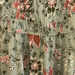 SO BRAND DRESS ELADTIC NEECKLINE WORN ON OR OFF SHOULDER LIGHT GREEN WITH MAUVE Photo 2