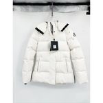Moose Knuckles Mistaya Milky White Padded Down Puffer Jacket Size Small NWT Photo 2