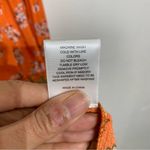 Chelsea and Violet Orange Floral Tiered Midi Shift Dress Sz M Photo 6