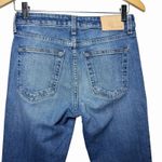 TRAVE Colette Womens 26 High Rise Kick Flare Jeans Raw Hem Crop In Sweet Emotion Blue Photo 7